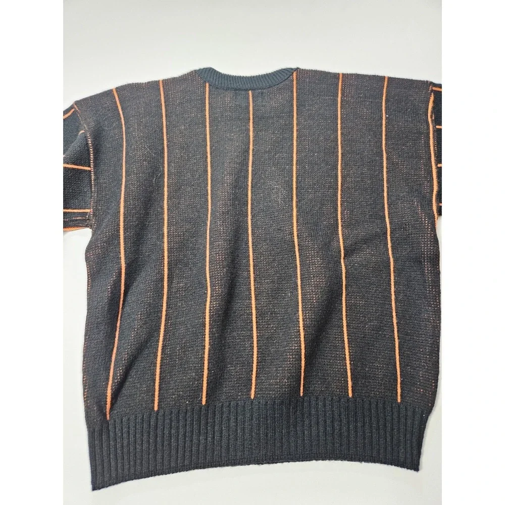 Vintage Cincinnati Bengals Cliff Engle NFL Pullover‎ Sweater Striped Size Medium